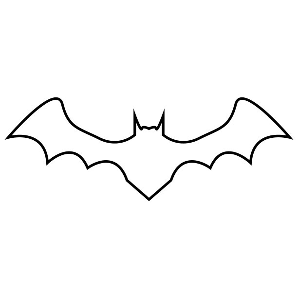 白色背景上的卡通蝙蝠图片下载