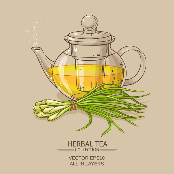 柠檬草茶插图图片下载