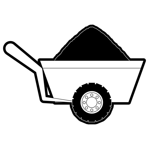 手推车矢量图图片下载