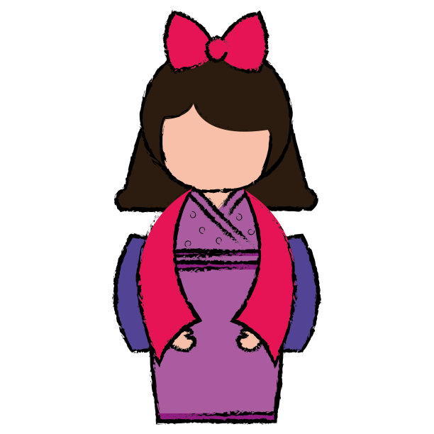 小日本娃娃卡哇伊的性格图片下载