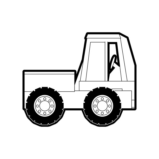 卡车摇杆矢量图图片下载