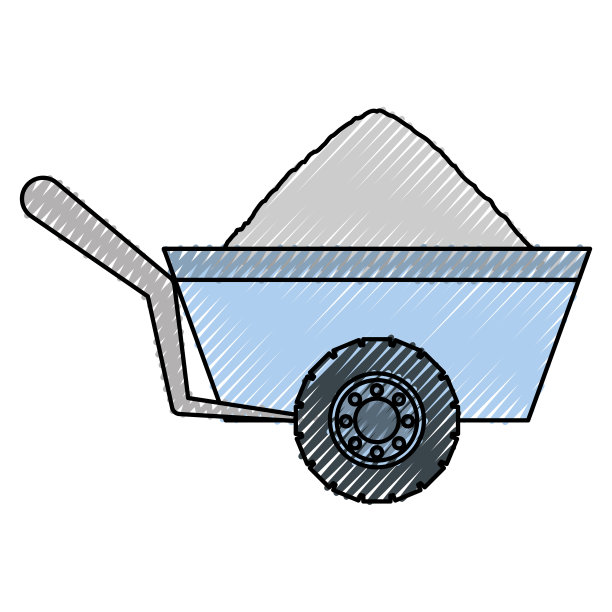 手推车矢量图图片下载