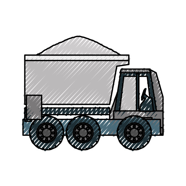 卡车摇杆矢量图图片下载