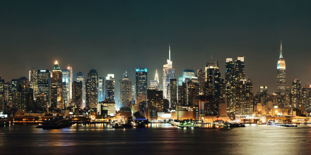 曼哈顿的天际线图片下载