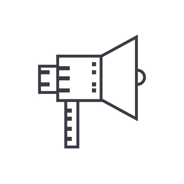 扬声器插图矢量线图标，标志，插图的背景，可编辑的笔画图片下载