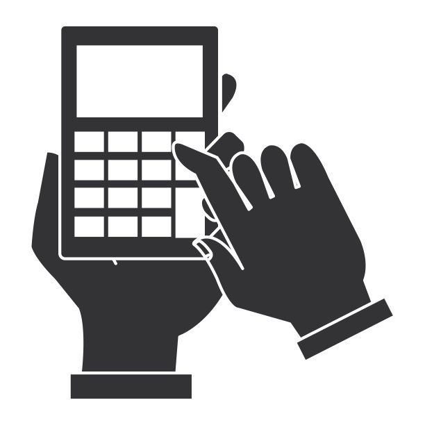 用户手用计算器数学孤立图标图片下载