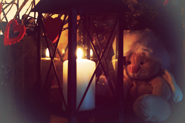 玩具的蜡烛灯图片下载