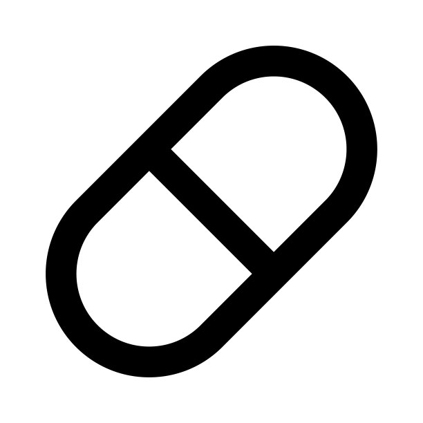 药丸图标上的白色背景图片下载