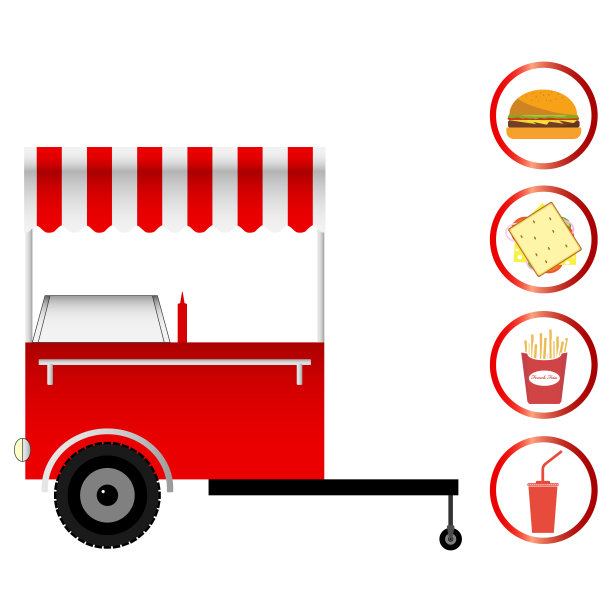 推车式快餐图片下载