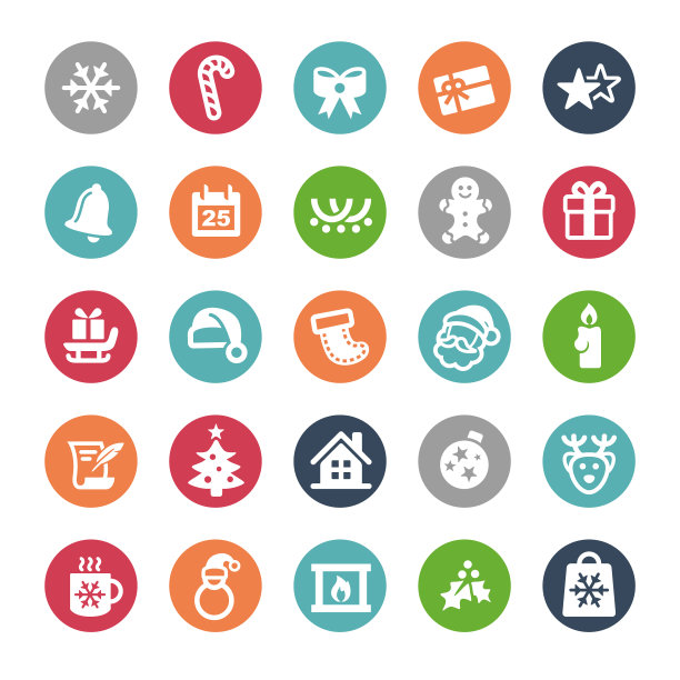 圣诞图标集-宝石系列图片下载