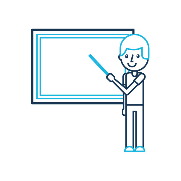 在教室的黑板上，老师用指示牌指示上课内容图片下载