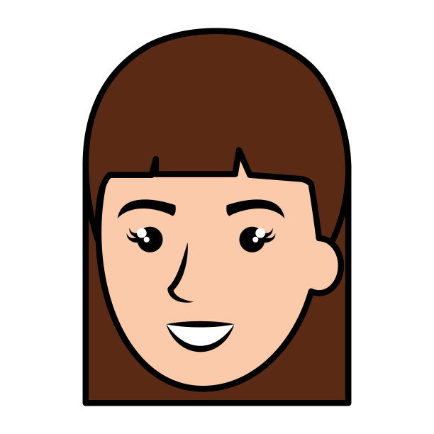 美丽年轻的女子头图片下载