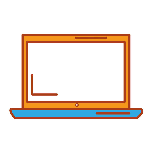 电脑笔记本电脑隔离图标图片下载