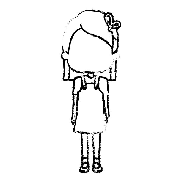 可爱的小女孩角色图片下载