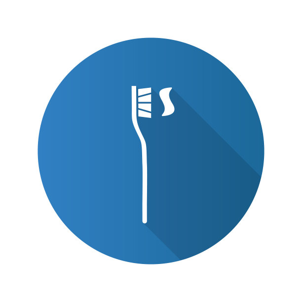 带有牙膏图标的牙刷图片下载