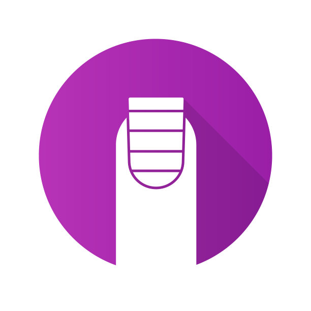 条纹指甲图标图片下载