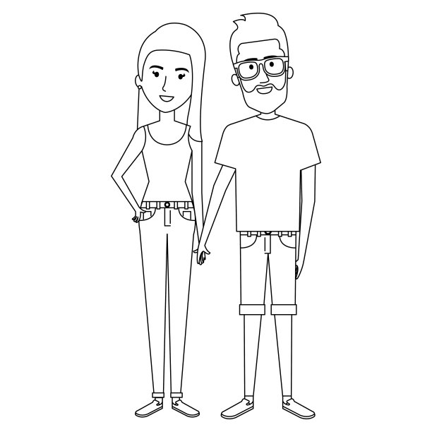 情侣化身角色图片下载