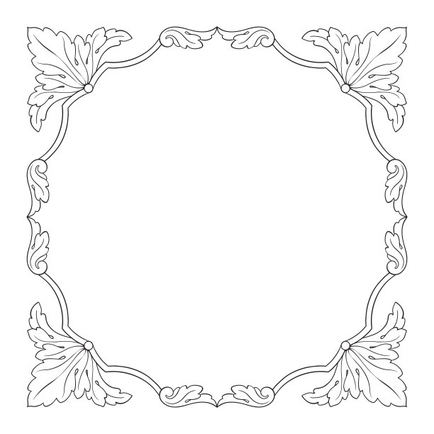 古典巴洛克式装饰向量图片下载