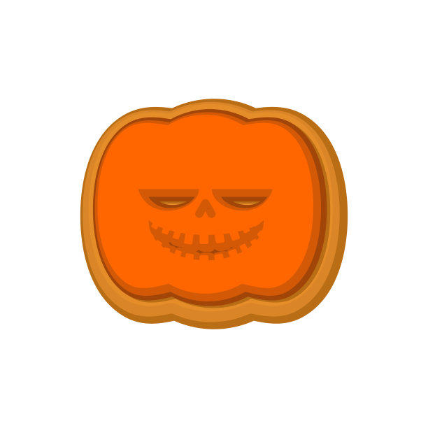 万圣节南瓜饼。为糟糕的节日准备饼干。矢量图图片下载