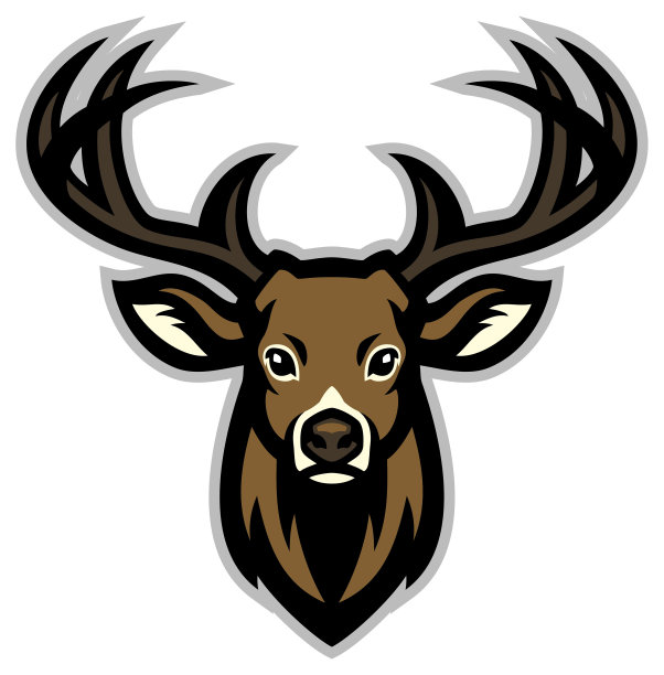 鹿头的吉祥物素材图片