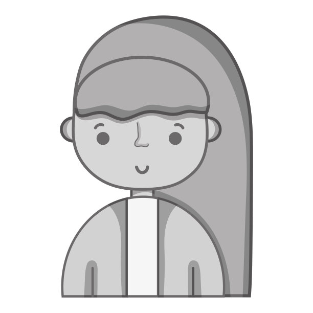 灰度美女与衬衫和发型设计图片下载