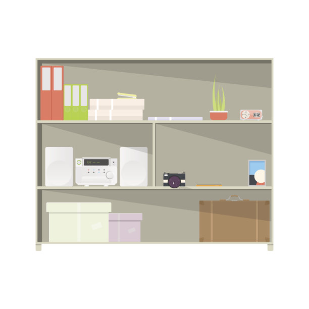 书柜孤立图片下载