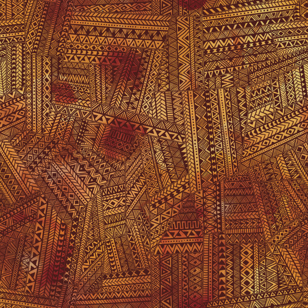 棕色的无缝拼接。水彩纹理。素材图片