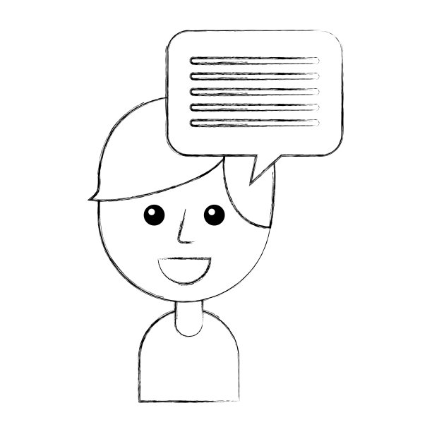 小男孩说话泡泡谈话谈话图片下载