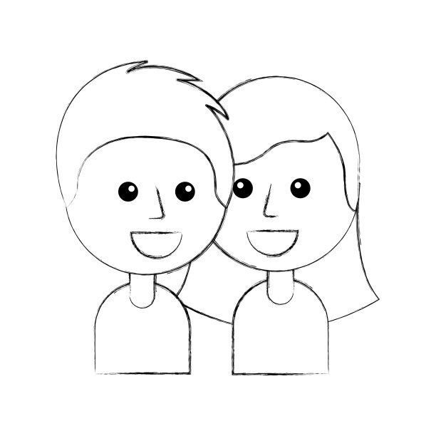 男孩和女孩快乐的青年社区图片下载