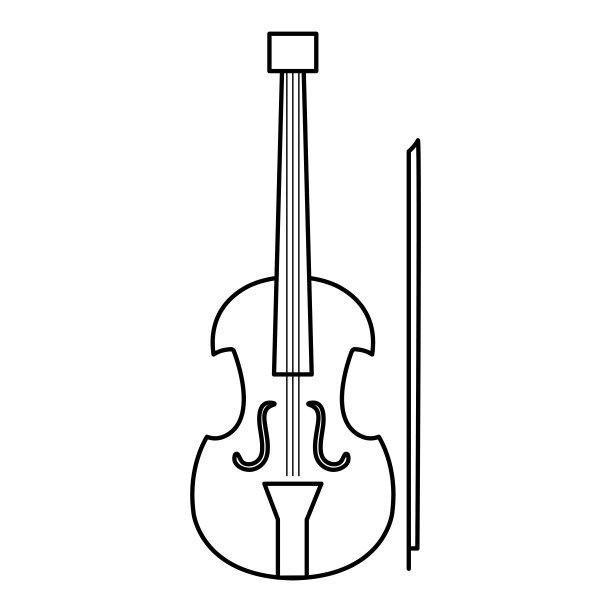 大提琴乐器图标图片下载