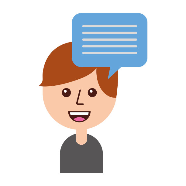 小男孩说话泡泡谈话谈话图片下载