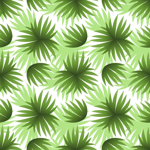 无缝图案，绿叶图片下载