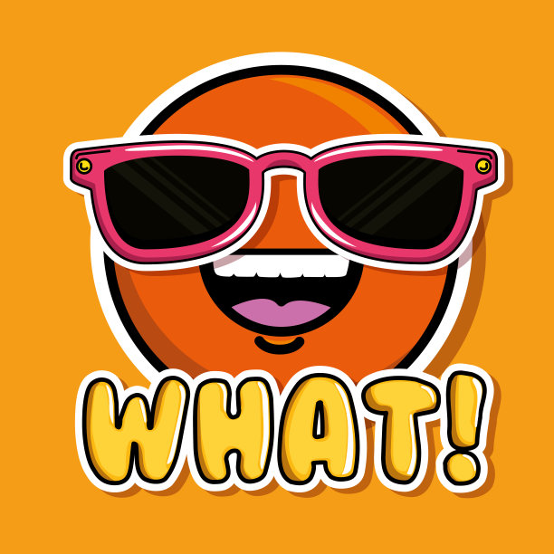 笑脸流行艺术时尚贴片徽章图片下载