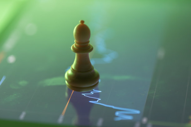 棋盘上的股票图表图片下载