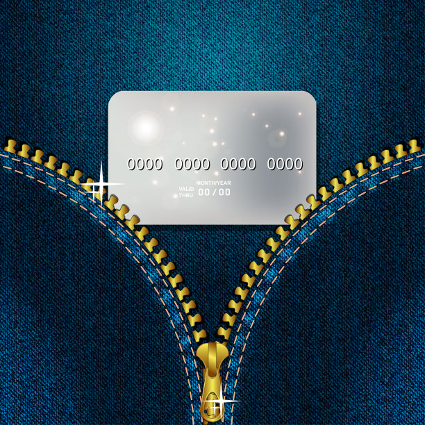 牛仔布拉链图片下载