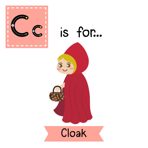 字母C跟踪。斗篷图片下载