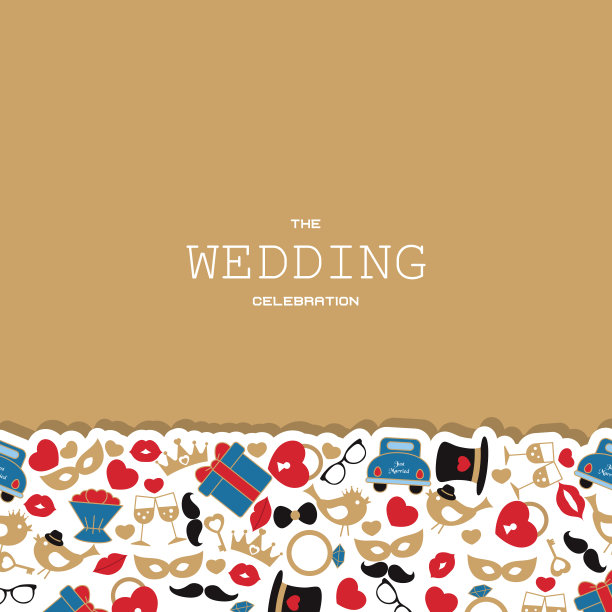 婚礼向量背景图片下载