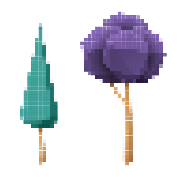 像素艺术树图片下载
