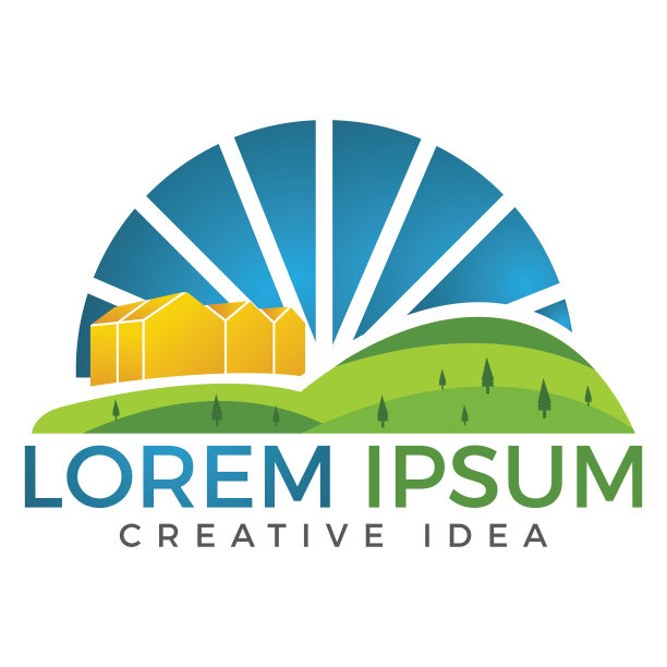 农场标识设计和农业矢量设计会徽设计。图片下载