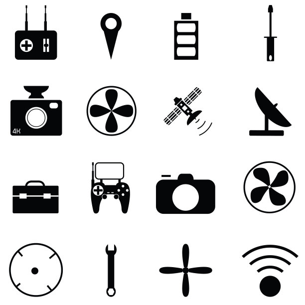 无人驾驶飞机图标设置图片下载