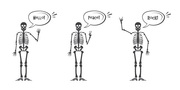 骨骼手势集图片下载
