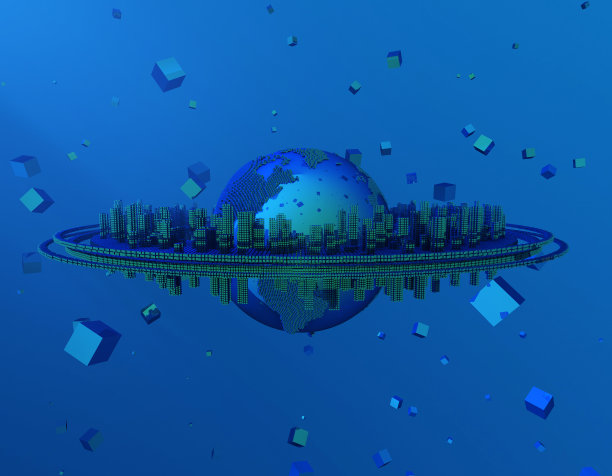 未来网络数据，数据传输，数据星球图片下载