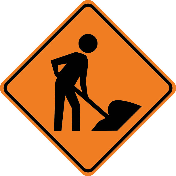 男子工作路标图片下载