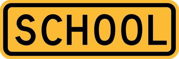 黄色的学校标志图片下载