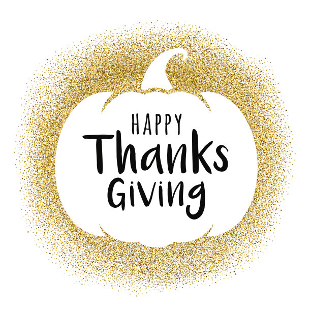 有南瓜的感恩节贺卡快乐。图片下载