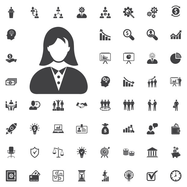 商界女性的图标图片下载