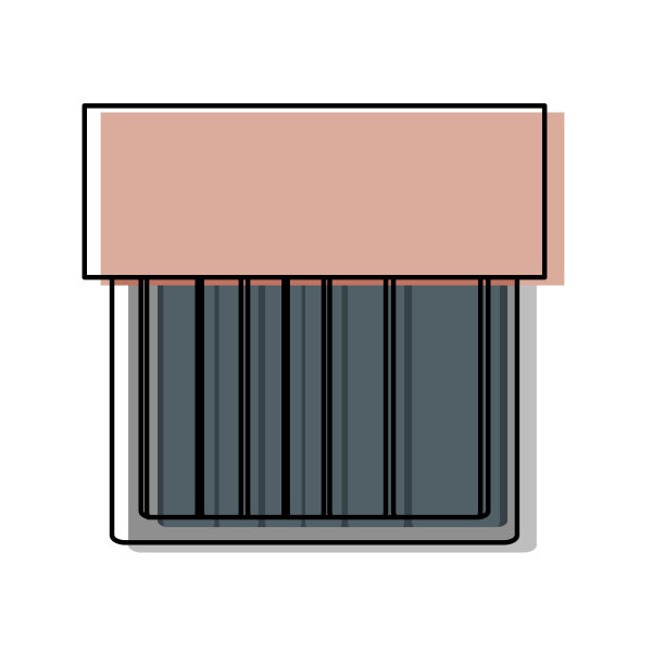 银器盒矢量插图图片下载