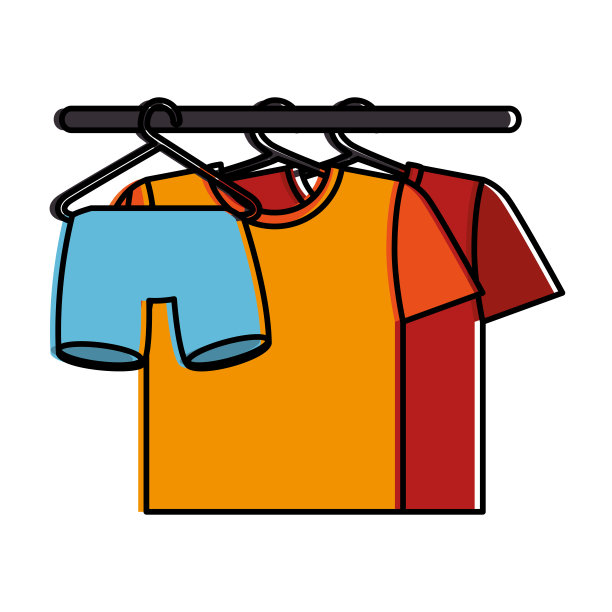 干净的衣物挂标图片下载