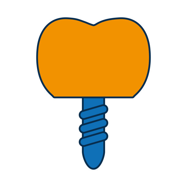 牙齿植入图标图片下载