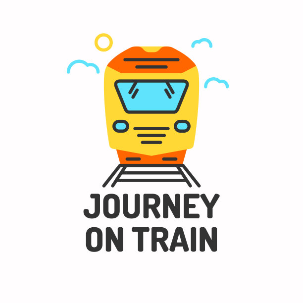 极简主义的火车旅行海报图片下载